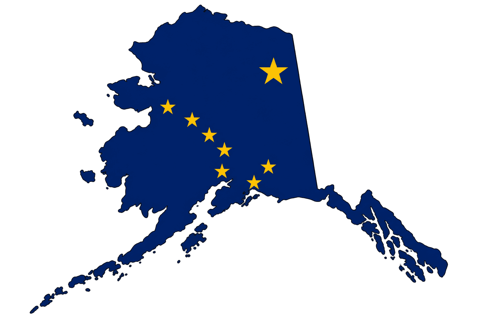 Alaska Map Graphic