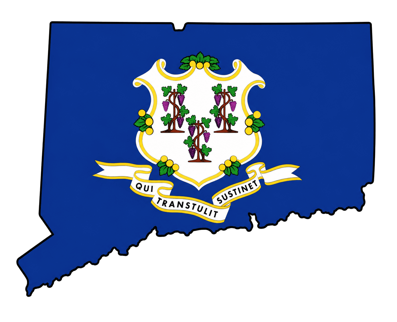 Connecticut Map Graphic
