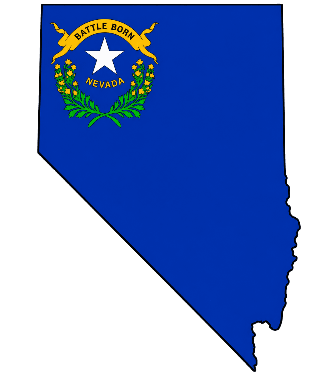 Nevada Map Graphic