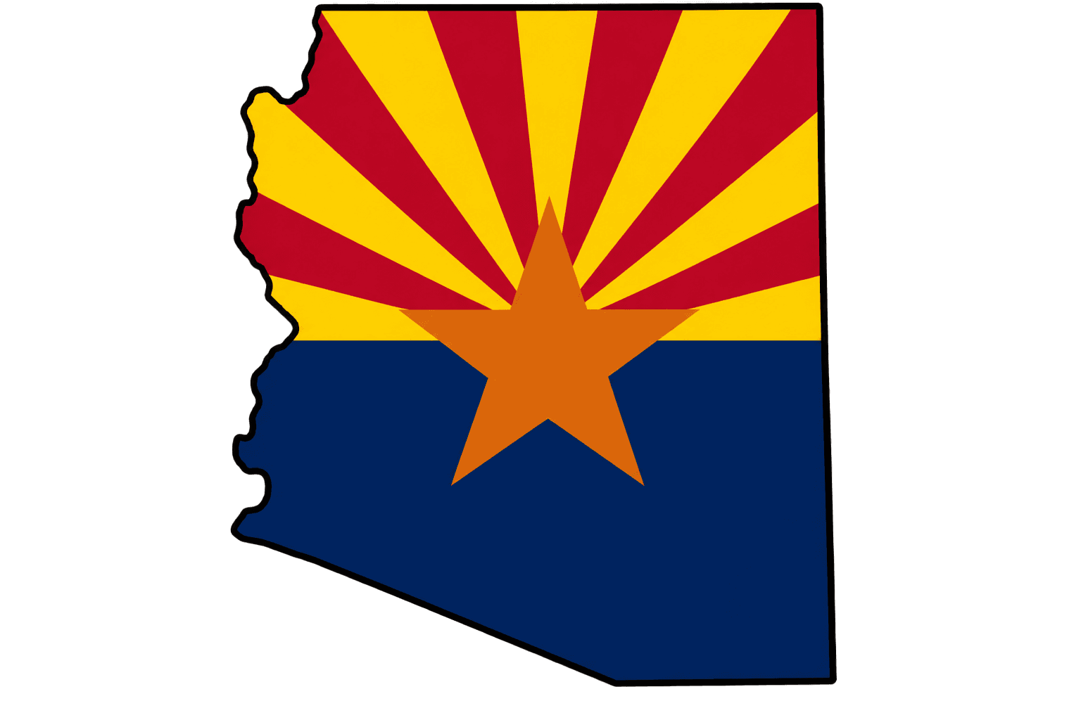Arizona Map Graphic