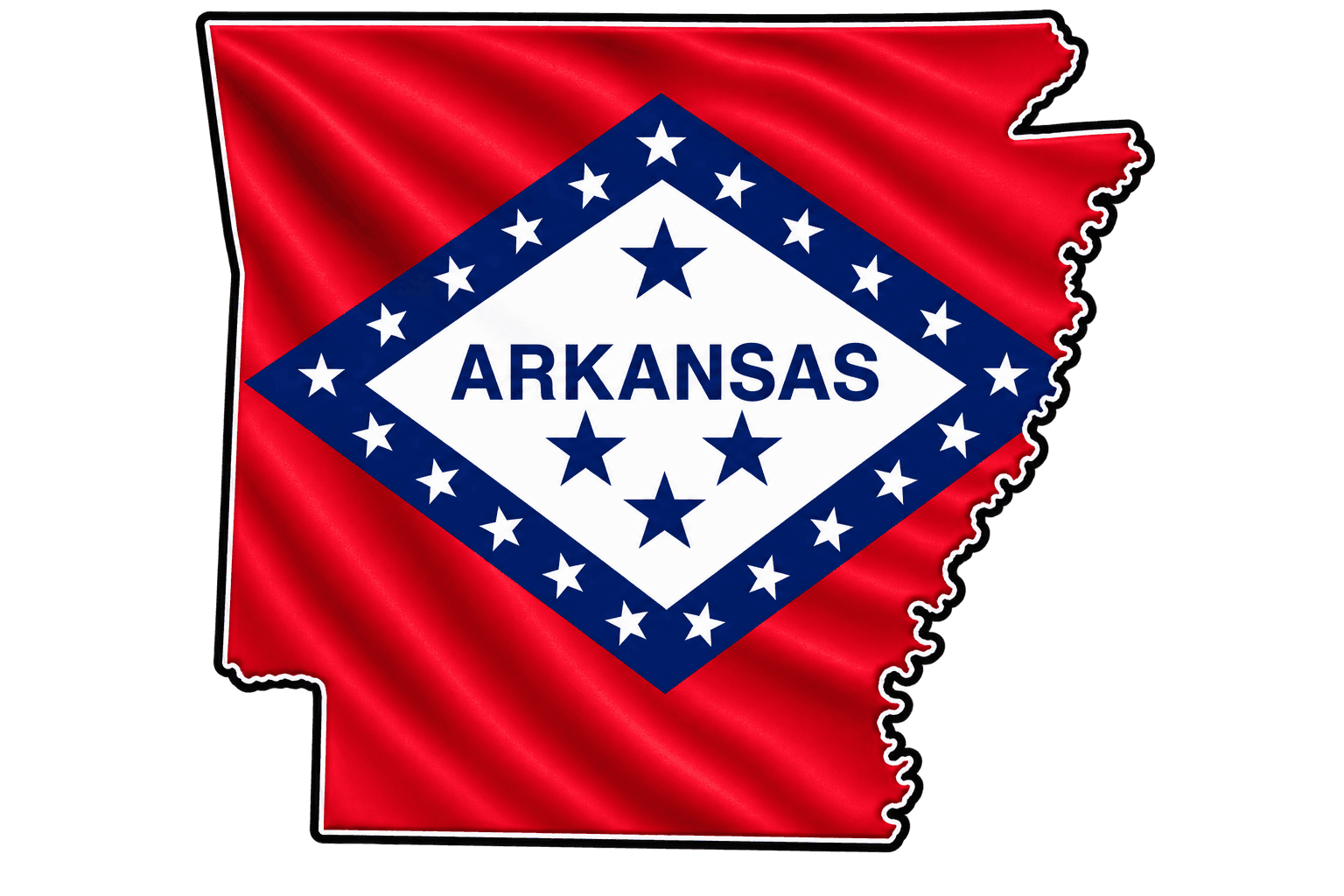 Arkansas Map Graphic