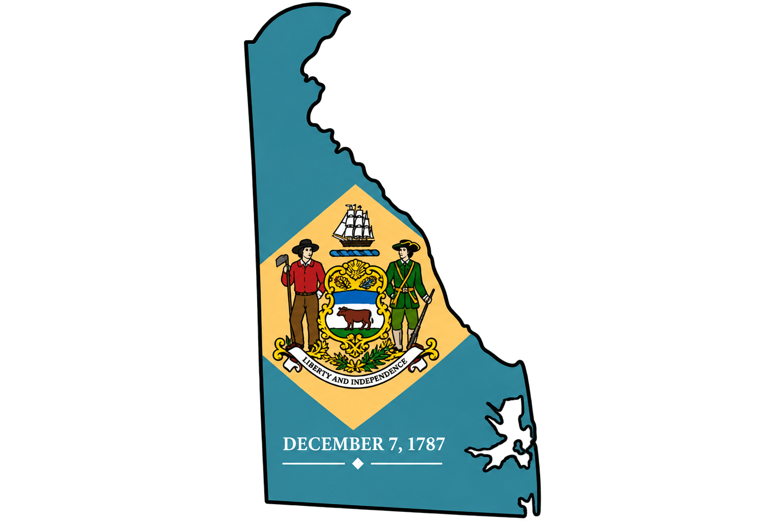 Delaware Map Graphic