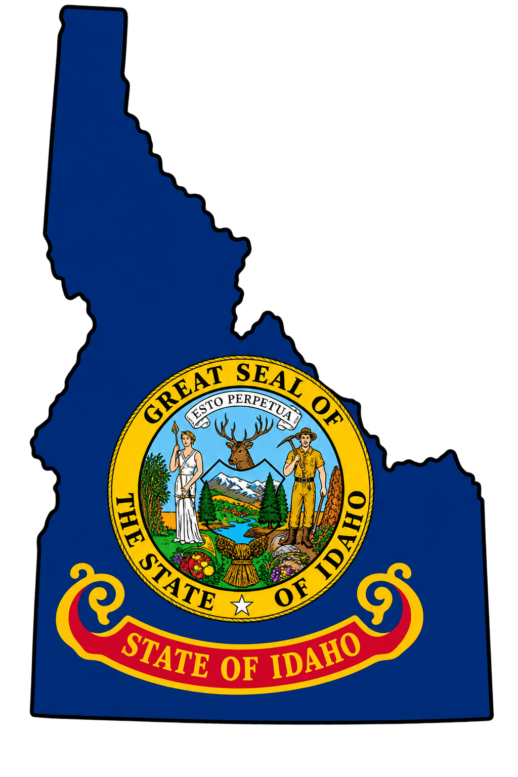 Idaho Map Graphic