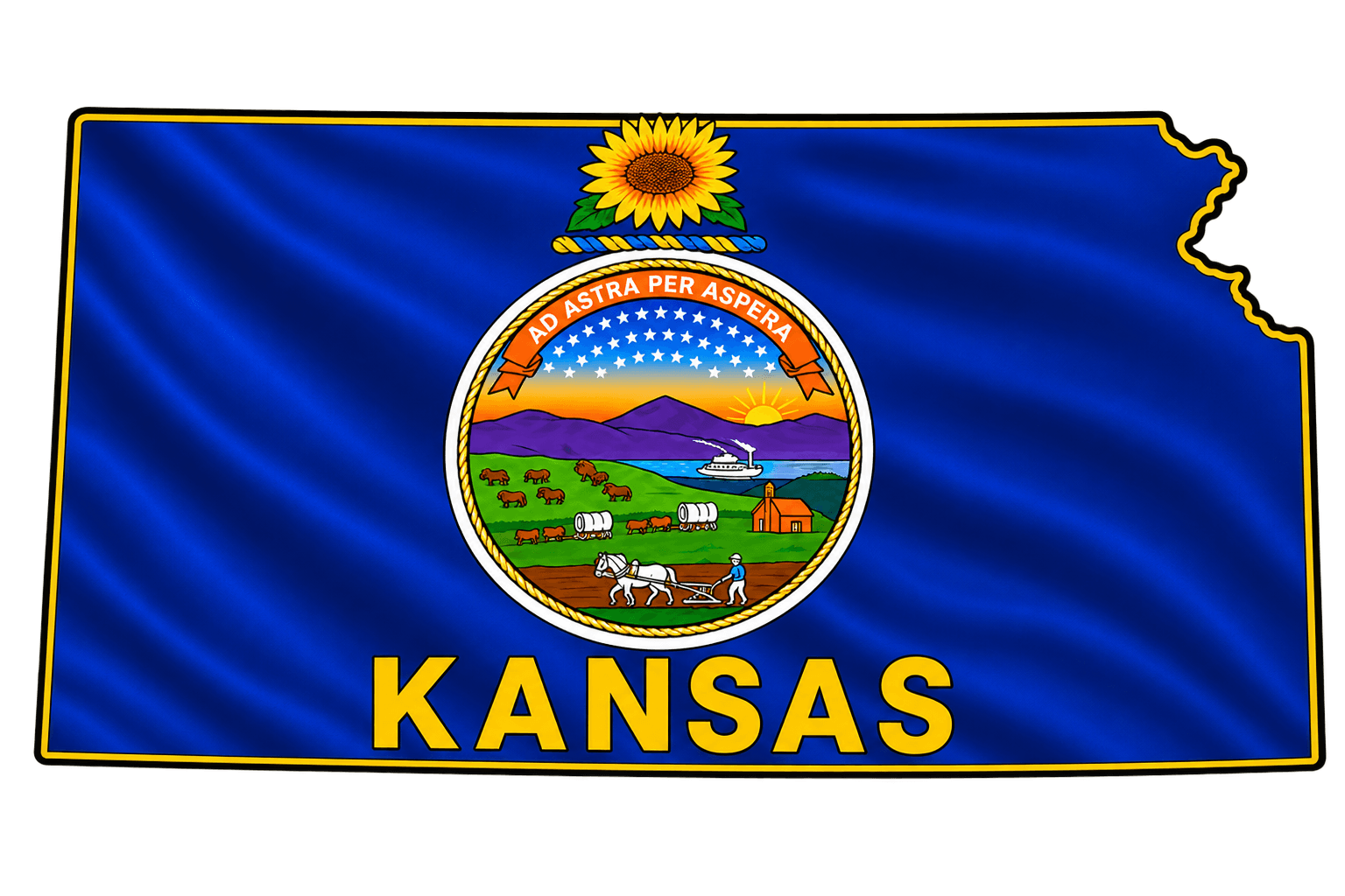 Kansas Map Graphic