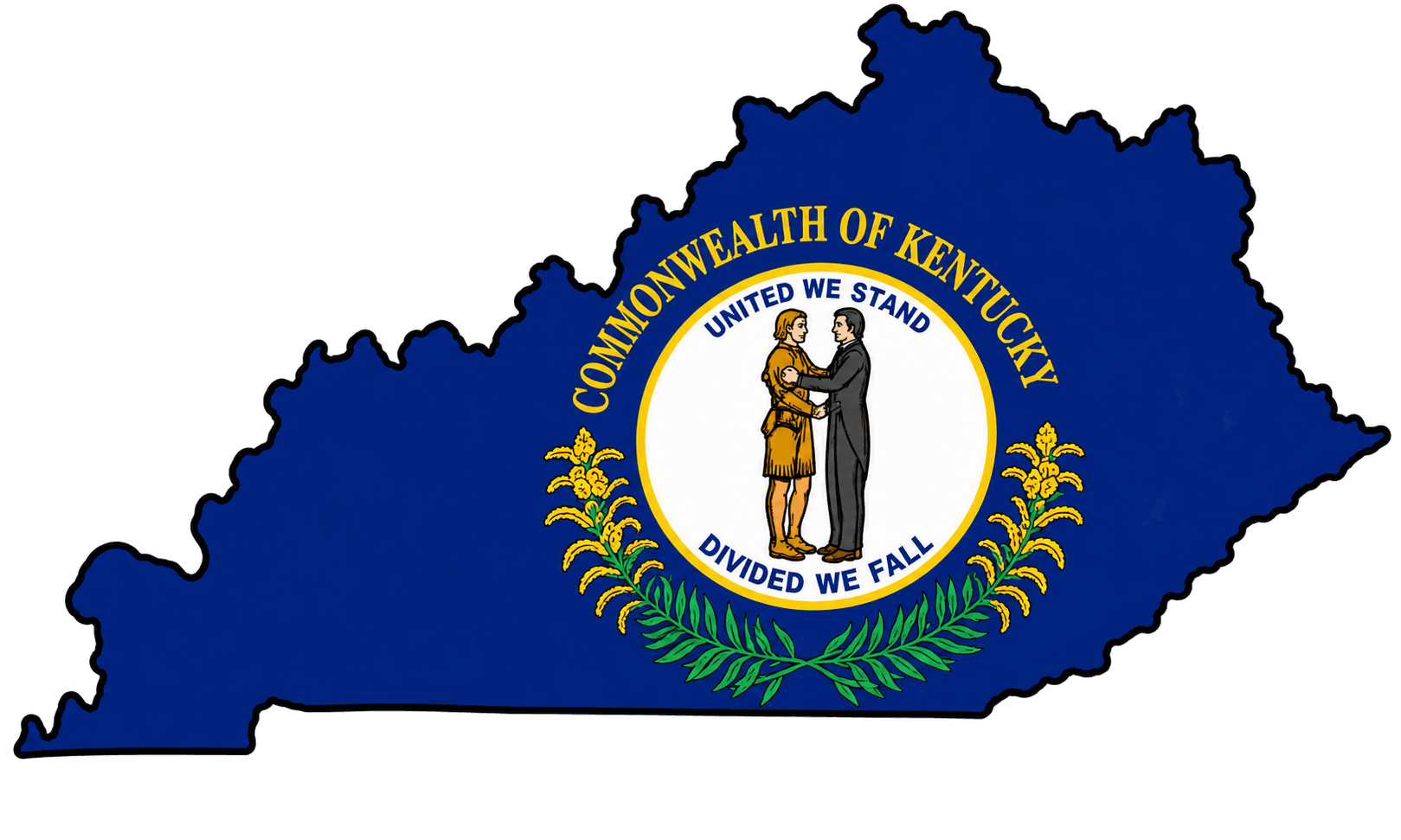 Kentucky Map Graphic