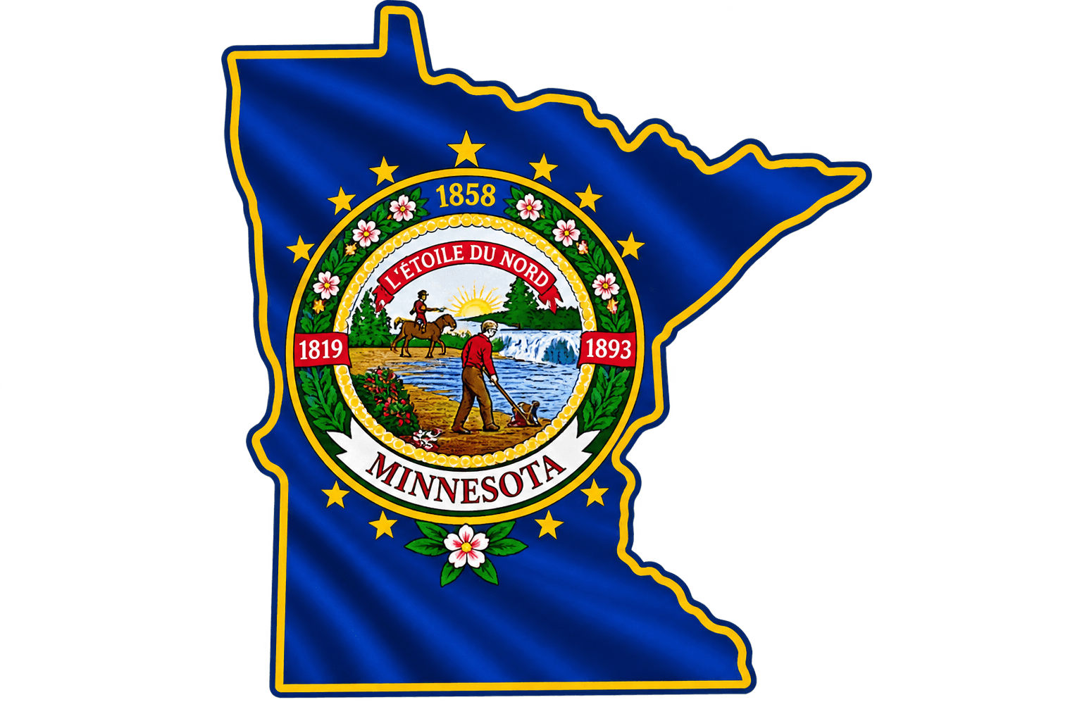 Minnesota Map Graphic