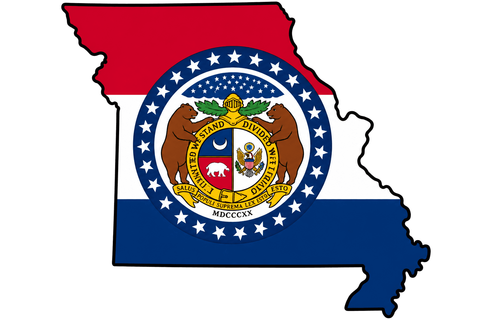 Missouri Map Graphic