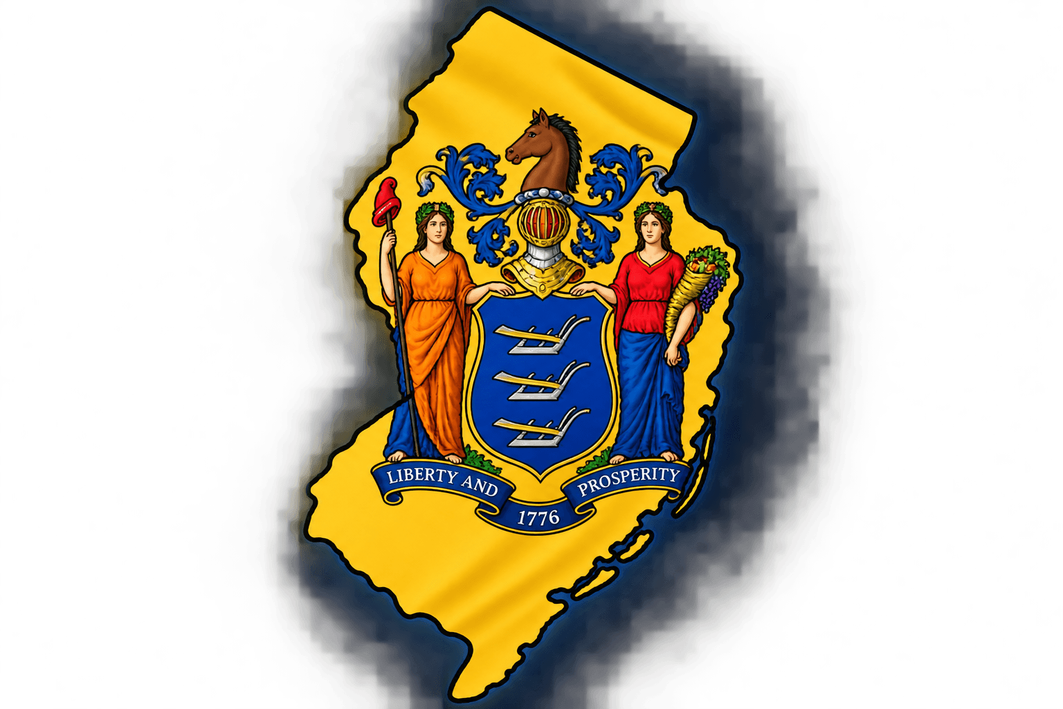 New Jersey Map Graphic