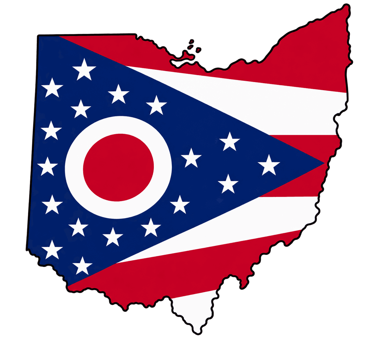 Ohio Map Graphic