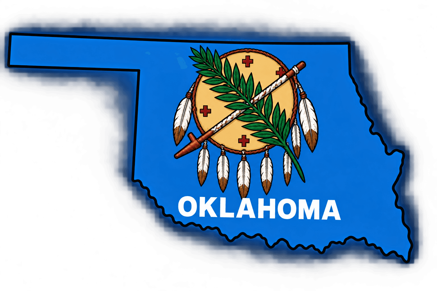 Oklahoma Map Graphic