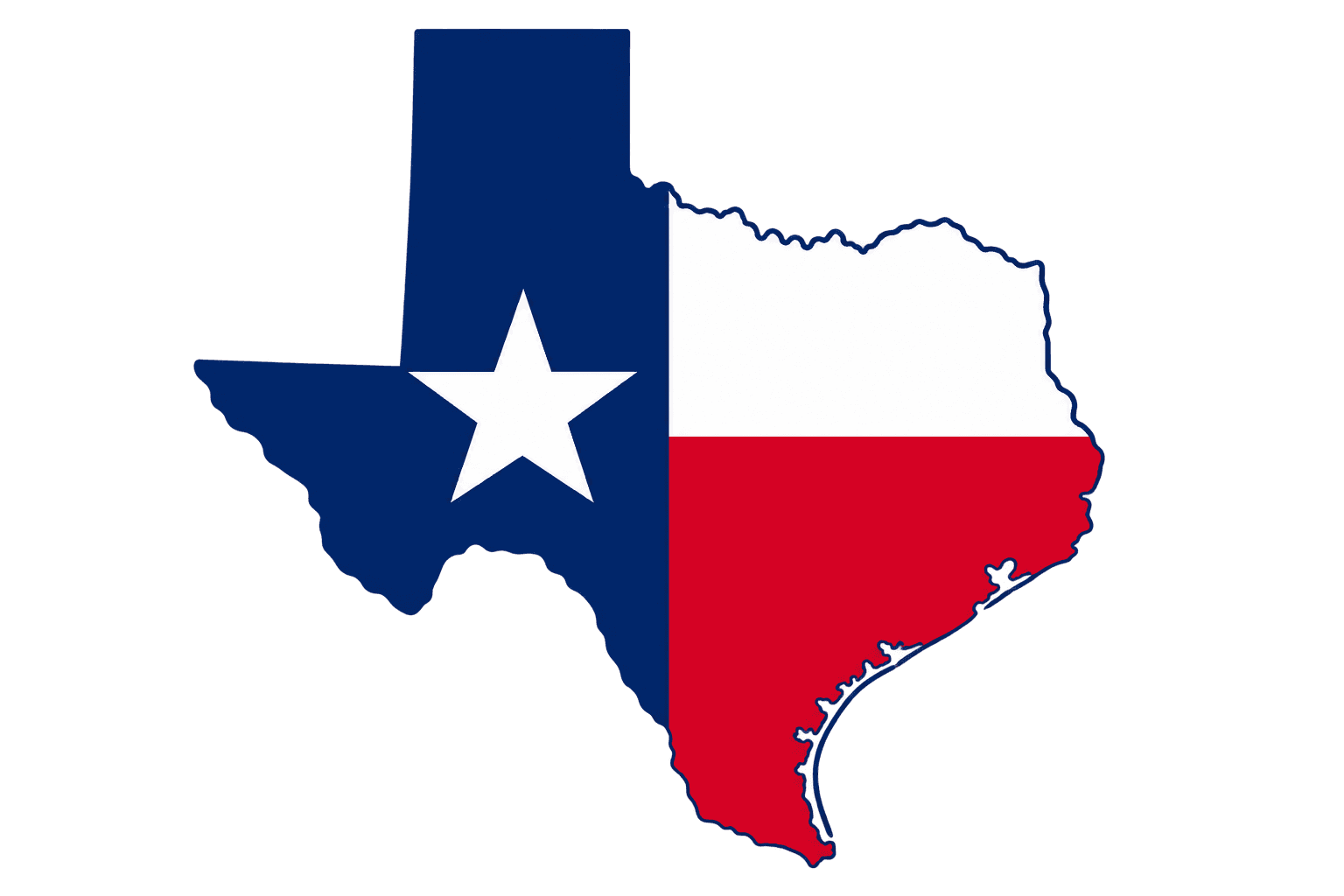 Texas Map Graphic