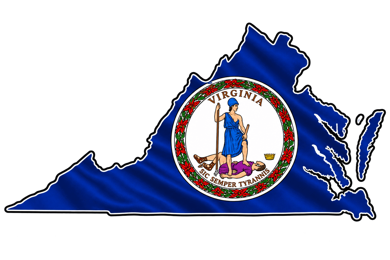 Virginia Map Graphic