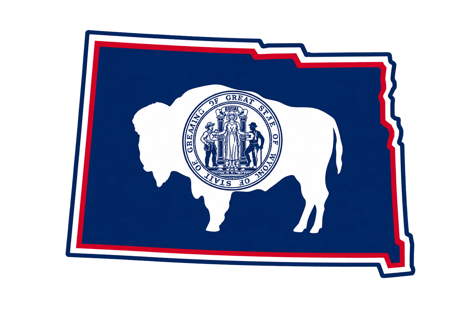 Wyoming Map Graphic
