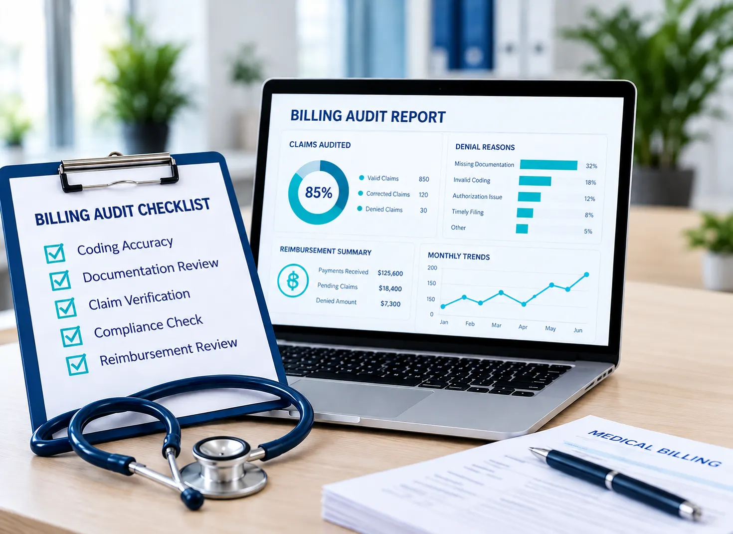 Medical billing audit workflow overview