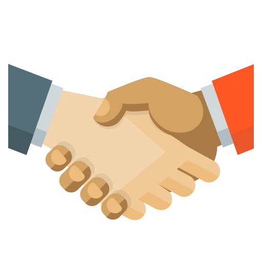 Partnership handshake illustration