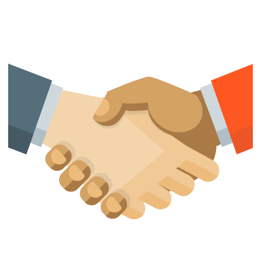 Partnership handshake illustration